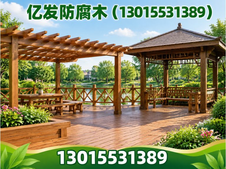 新郑市防腐木凉亭展示图